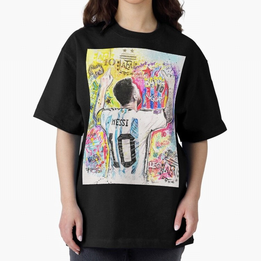 Lionel Messi Oversized T-Shirt Refresh the FIFA World Cup 2026 USA Canada Mexico Journey through Neymar, Haaland and Cristiano Ronaldo Highlights, England, France and Netherlands Pride, Stadium Chants, National Pride, Trophy Dreams and