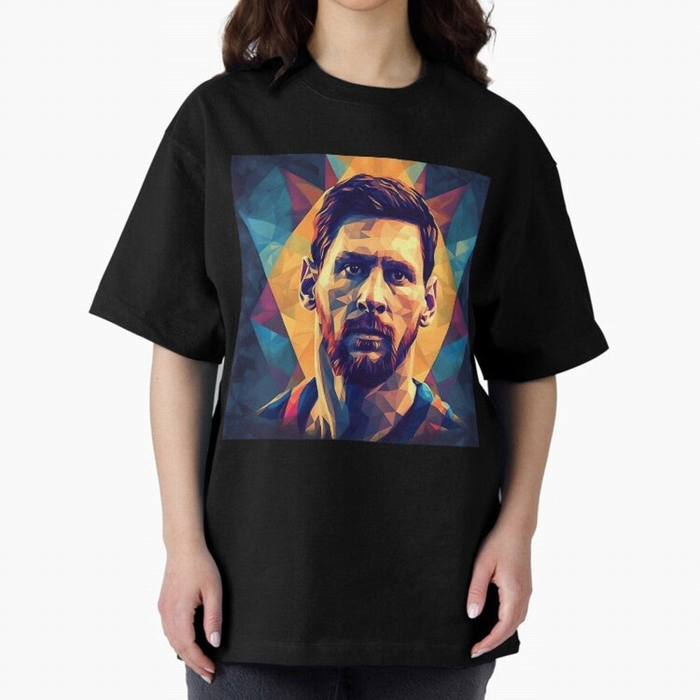 Lionel Messi Portrait Vector Art Classic T-Shirt Feel Match Day Hype around FIFA World Cup 2026 USA Canada Mexico, CR7 and Messi, Portugal, Spain and Germany, Champion Mindset, Group Stage Buzz, Knockout Tension and Passionate Fan Culture; Built