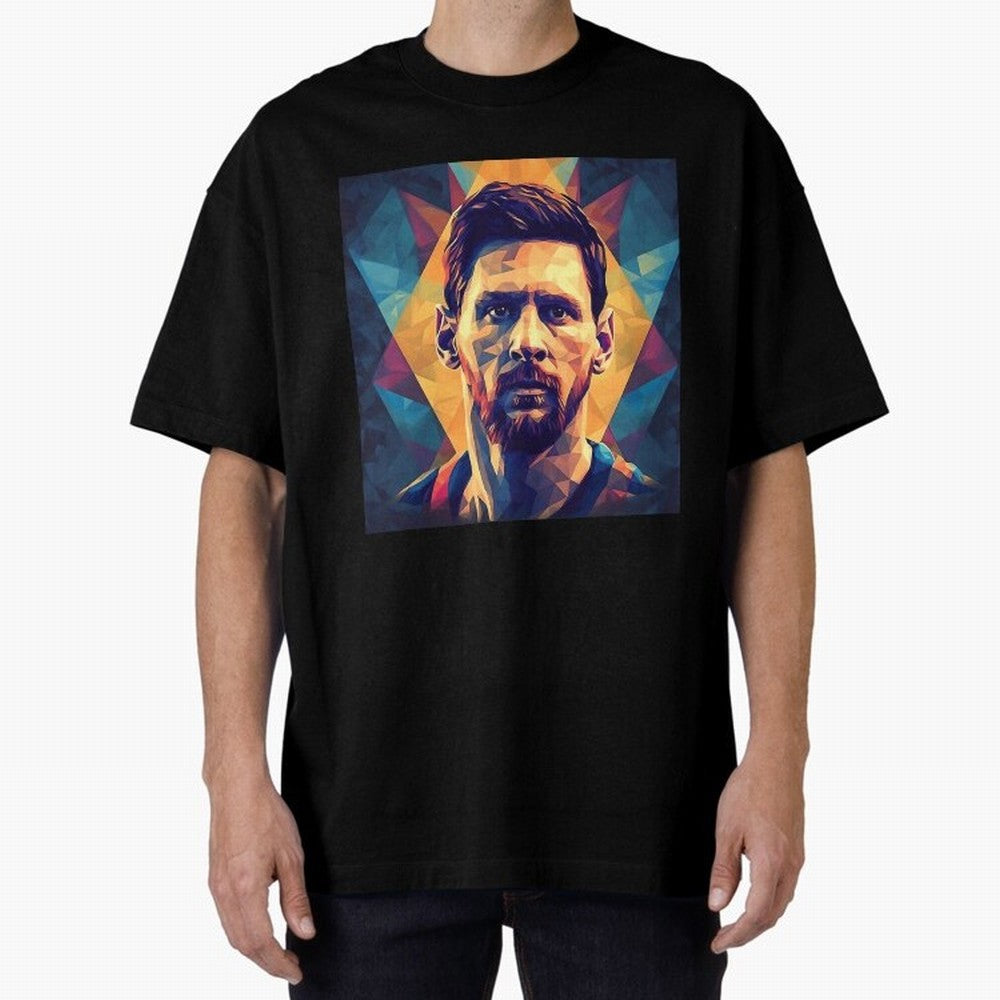 Lionel Messi Portrait Vector Art Classic T-Shirt Feel Match Day Hype around FIFA World Cup 2026 USA Canada Mexico, CR7 and Messi, Portugal, Spain and Germany, Champion Mindset, Group Stage Buzz, Knockout Tension and Passionate Fan Culture; Built
