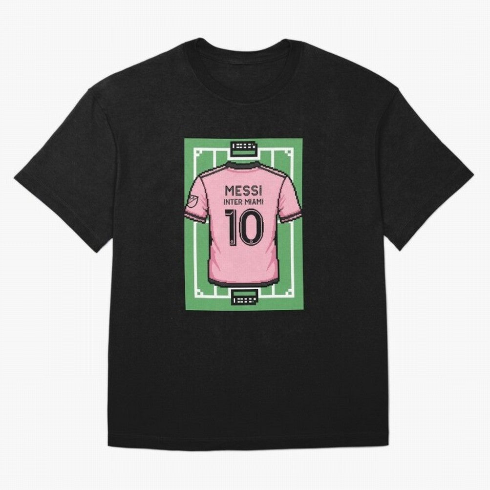 Leo Messi Inter Miami 8-Bit Soccer Football Classic T-Shirt Feel the Trophy Chase of Global Football Passion for FIFA World Cup 2026 USA Canada Mexico, Inspired by Neymar, Brazil, Tournament Hype, Historic Matchups, Family Viewing Parties and