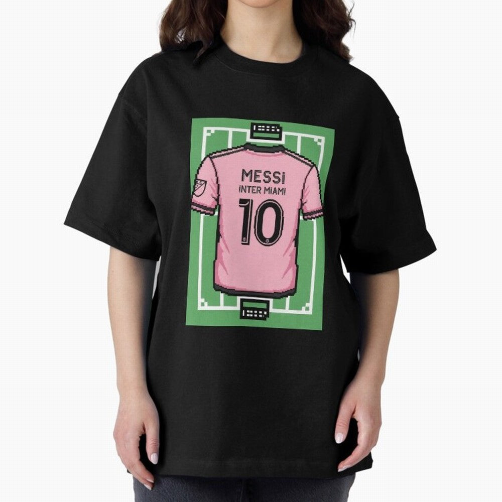 Leo Messi Inter Miami 8-Bit Soccer Football Classic T-Shirt Feel the Trophy Chase of Global Football Passion for FIFA World Cup 2026 USA Canada Mexico, Inspired by Neymar, Brazil, Tournament Hype, Historic Matchups, Family Viewing Parties and