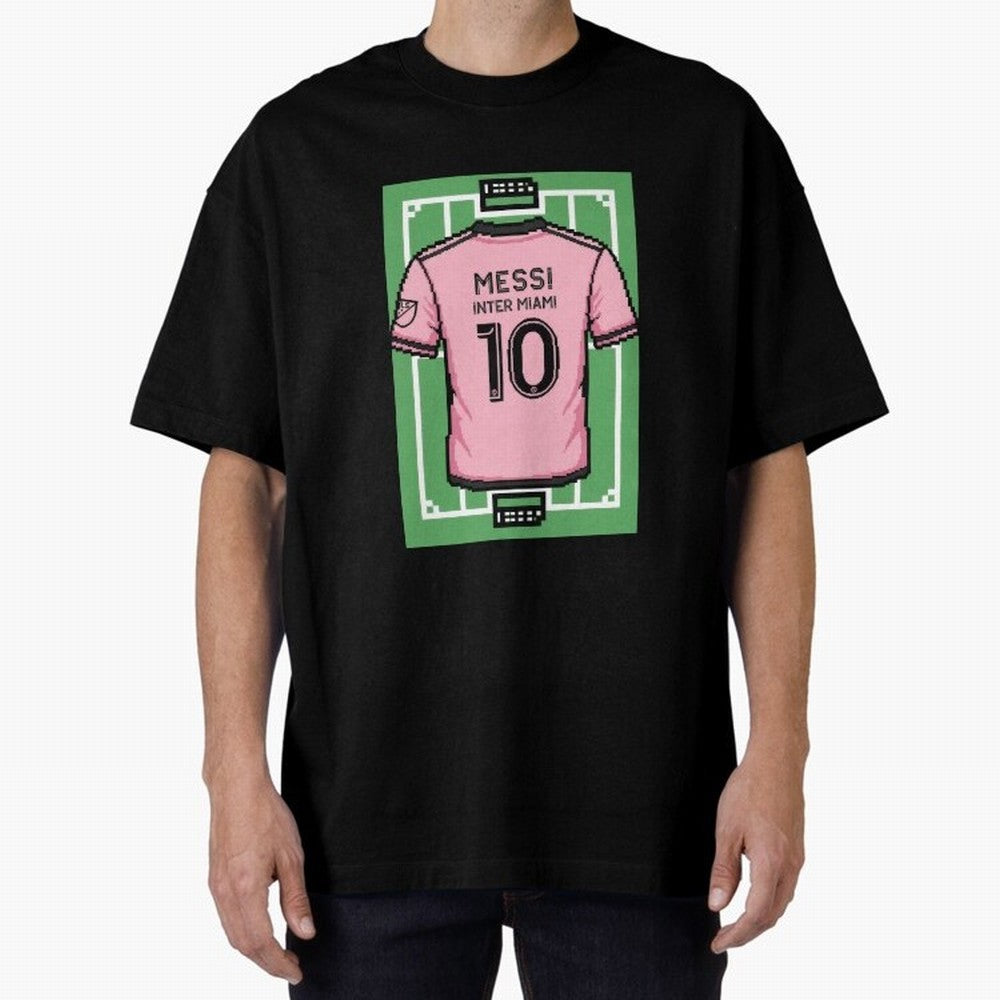 Leo Messi Inter Miami 8-Bit Soccer Football Classic T-Shirt Feel the Trophy Chase of Global Football Passion for FIFA World Cup 2026 USA Canada Mexico, Inspired by Neymar, Brazil, Tournament Hype, Historic Matchups, Family Viewing Parties and