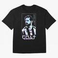 Lionel Messi Holographic Style Portrait art illustration Classic T-Shirt Relive Legendary Nights from FIFA World Cup 2026 USA Canada Mexico Highlighting Messi and Cristiano Ronaldo, Argentina Energy, Vintage Soccer Flavor, Modern Football Stars,