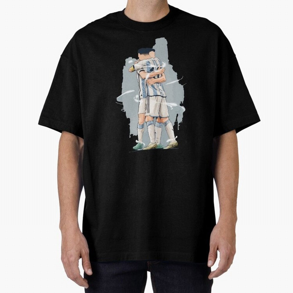 Messi with his fan Julian Alvarez World Cup 2022 Classic T-Shirt Relive the FIFA World Cup 2026 Journey through Haaland and Mbappe Highlights, Argentina Pride, Worldwide Fan Energy, Dramatic Goals, Stadium Lights and Championship Celebrations;