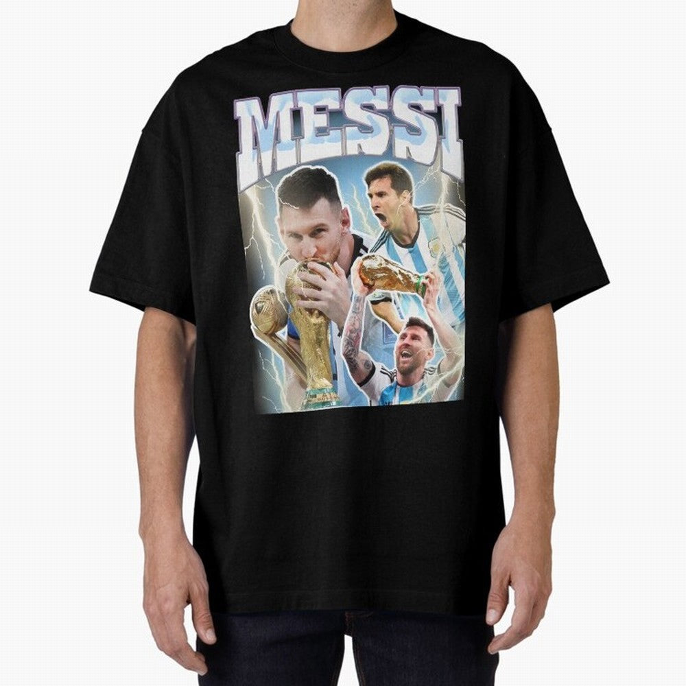 Messi Champion Vintage Retro Design Classic T-Shirt Celebrate Fan Culture around Global Football Passion for FIFA World Cup 2026 USA Canada Mexico, Built around Neymar, Argentina and Brazil, Football Passion, Legendary Performances, Festival Vibes