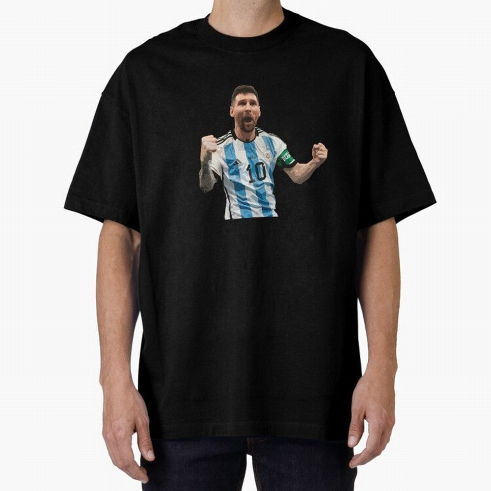 Messi World Champion #2 Oversized T-Shirt Feel the Roar of Match Day Hype around FIFA World Cup 2026 USA Canada Mexico, Messi, Brazil, Portugal and Argentina, Game Day Rituals, Football Legends, Country Pride and the Road to the Final; Ideal for