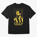 Lionel Messi Golden Style Portrait art illustration Classic T-Shirt Celebrate the Biggest Stage of FIFA World Cup 2026 Inspired by Messi, Argentina, France and Brazil Energy, Worldwide Fan Energy, Dramatic Goals, Stadium Lights and Championship