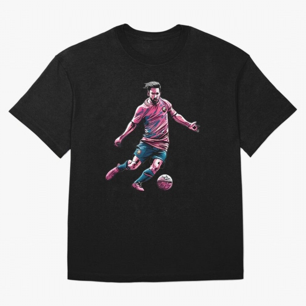 Lionel Messi watercolor drawing Classic T-Shirt Experience the Global Stage of FIFA World Cup 2026 USA Canada Mexico Capturing Messi and Cristiano Ronaldo, Brazil, Portugal and Argentina Energy, Fan Favorite Moments, National Team Passion, Big