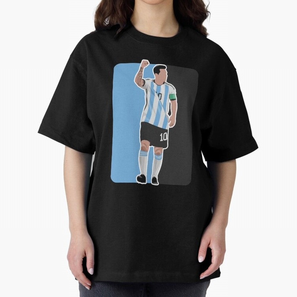 Messi World Cup 2022 Oversized T-Shirt Make Game Day About Match Day Hype around FIFA World Cup 2026 Group Stage, CR7 and Messi, Brazil, Portugal and Argentina, Football History, Final Match Energy, Crowd Noise and Once in a Lifetime Moments; Ideal