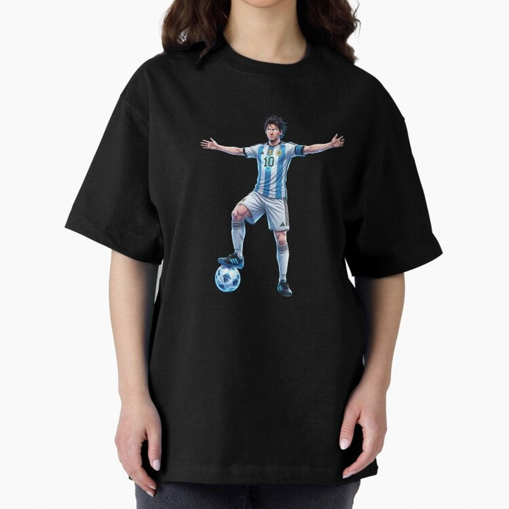The GOAT | Anime style Classic T-Shirt Share the Excitement of Match Day Hype around FIFA World Cup 2026 USA Canada Mexico, Messi, Neymar and Mbappe, Spain and Netherlands, Sports Nostalgia, International Competition, Famous Players and
