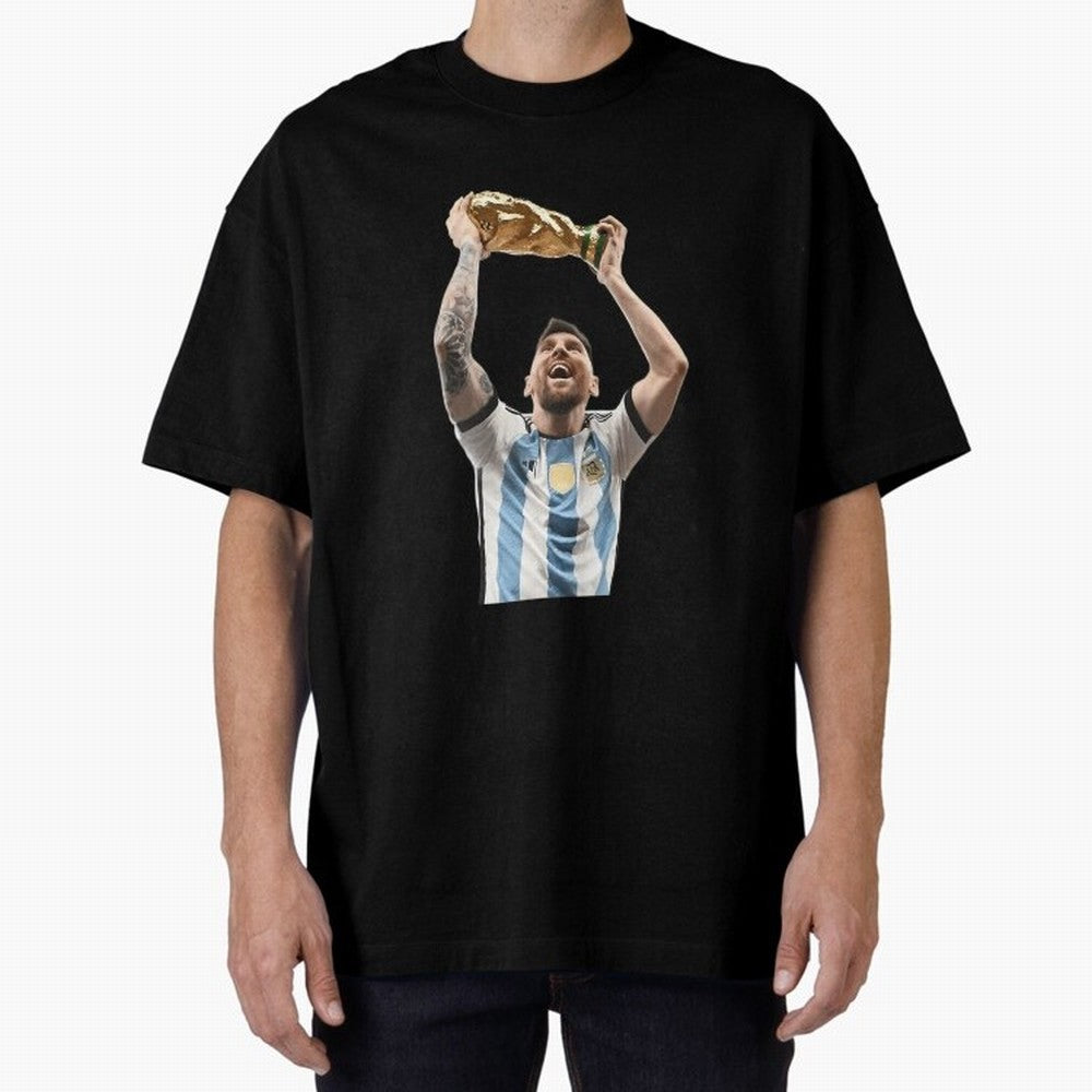 Lionel Messi Lifting The World Cup Essential T-Shirt Treasure FIFA World Cup 2026 Group Stage for Fans of Cristiano Ronaldo and Portugal, Spain and Germany, Bringing Sports Nostalgia, International Competition, Famous Players and Unforgettable