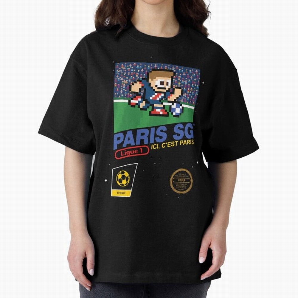 Paris SG v2 8bit Football Essential T-Shirt Capture Stadium Memories from Global Football Passion for FIFA World Cup 2026 USA Canada Mexico, Centered on Mbappe, Brazil, Portugal and Argentina, Global Supporter Spirit, Legendary Goals, National