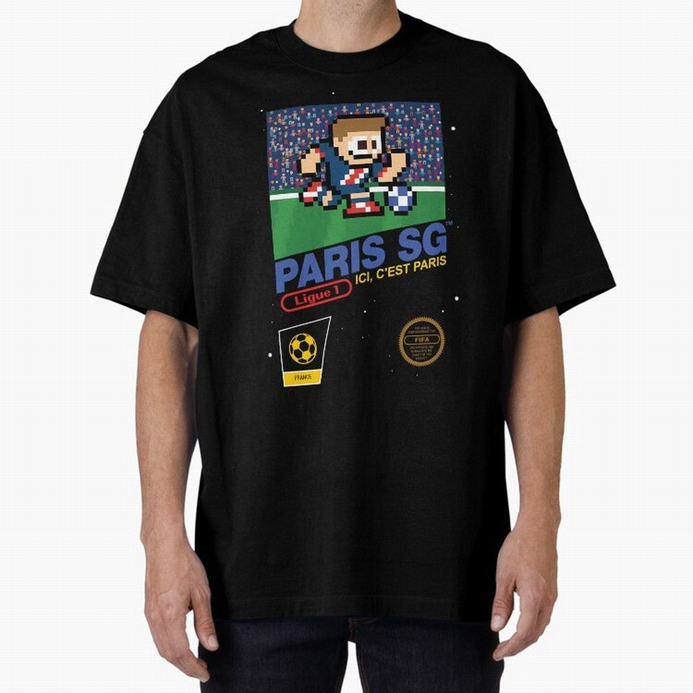 Paris SG v2 8bit Football Essential T-Shirt Capture Stadium Memories from Global Football Passion for FIFA World Cup 2026 USA Canada Mexico, Centered on Mbappe, Brazil, Portugal and Argentina, Global Supporter Spirit, Legendary Goals, National