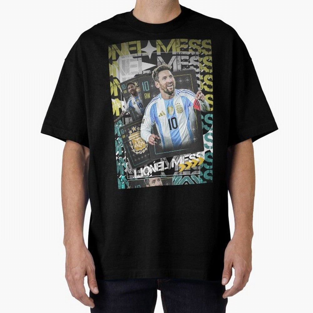Lionel Messi Argentina Maestro Trading Card Cinematic Poster Classic T-Shirt Fuel Your Fan Pride for FIFA World Cup 2026 Group Stage for Fans of Haaland and Portugal, Spain and Germany, Bringing Championship Spirit, Famous Goals, Roaring Crowds and