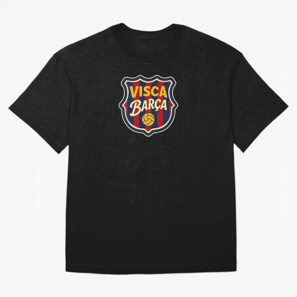 BAR-CE-LON-A Logo FC Merchandise Classic T-Shirt Bring International Match Energy to FIFA World Cup 2026 USA Canada Mexico Inspired by CR7 and Messi, Argentina and Brazil Energy, Classic Soccer Heritage, Championship Pressure, Fan Loyalty and