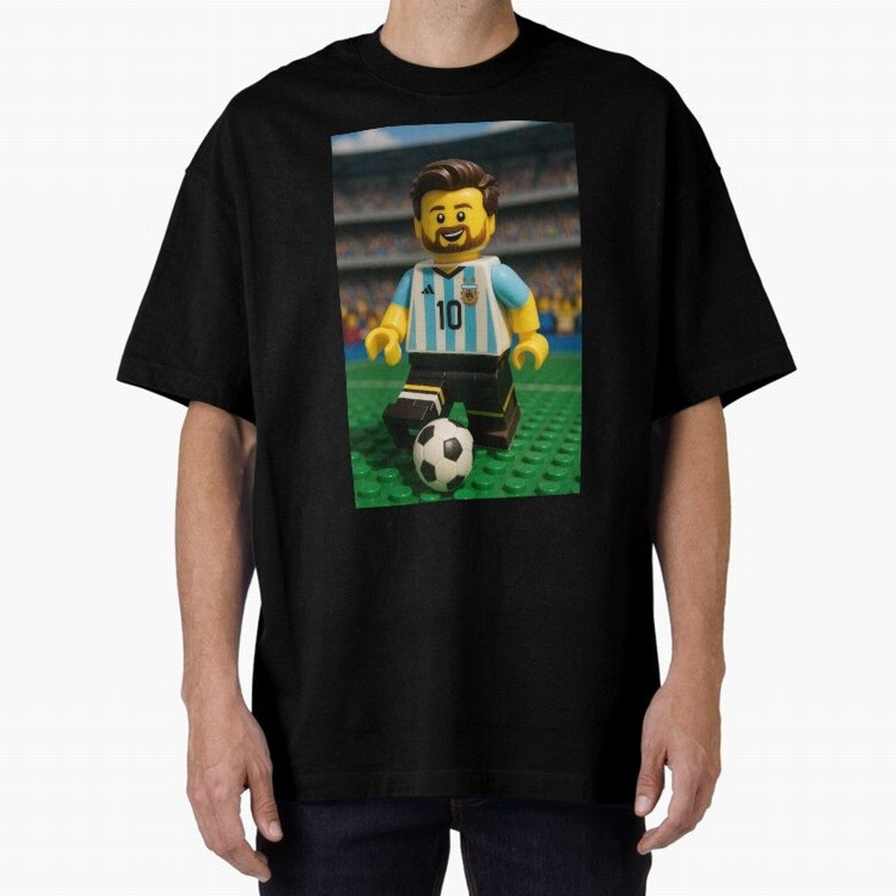 Block Leo Oversized T-Shirt Back the Journey through FIFA World Cup 2026 Group Stage Spirit, Capturing Spain, Neymar, Retro Football Energy, Iconic Rivalries, Trophy Chase Drama and Stadium Atmosphere; Ideal for Football Dads, Football Moms,