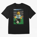 Block Leo Oversized T-Shirt Back the Journey through FIFA World Cup 2026 Group Stage Spirit, Capturing Spain, Neymar, Retro Football Energy, Iconic Rivalries, Trophy Chase Drama and Stadium Atmosphere; Ideal for Football Dads, Football Moms,