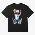 Lionel Messi Digital Print on T-Shirt Classic T-Shirt Join Supporters Worldwide for FIFA World Cup 2026 Inspired by CR7, Argentina and Brazil Energy, Supporter Pride, Iconic Celebrations, Legendary Names and Global Match Day Energy; Ideal for