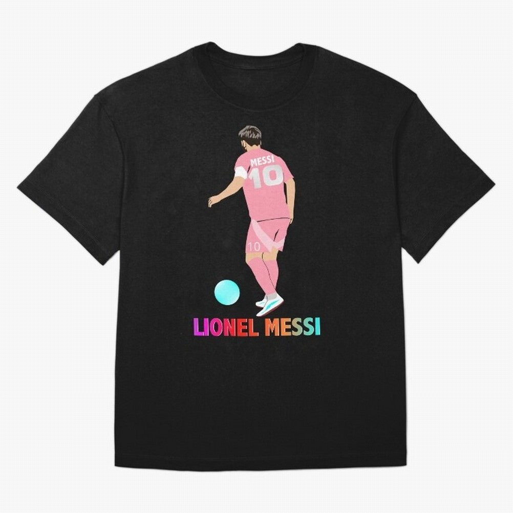 Lionel Messi illustration Oversized T-Shirt Bring a Vintage Feel to FIFA World Cup 2026 Group Stage Inspired by Messi and Cristiano Ronaldo, Argentina Energy, Football Festival Excitement, Trophy Ambitions, Country Rivalries and Star Player Buzz;