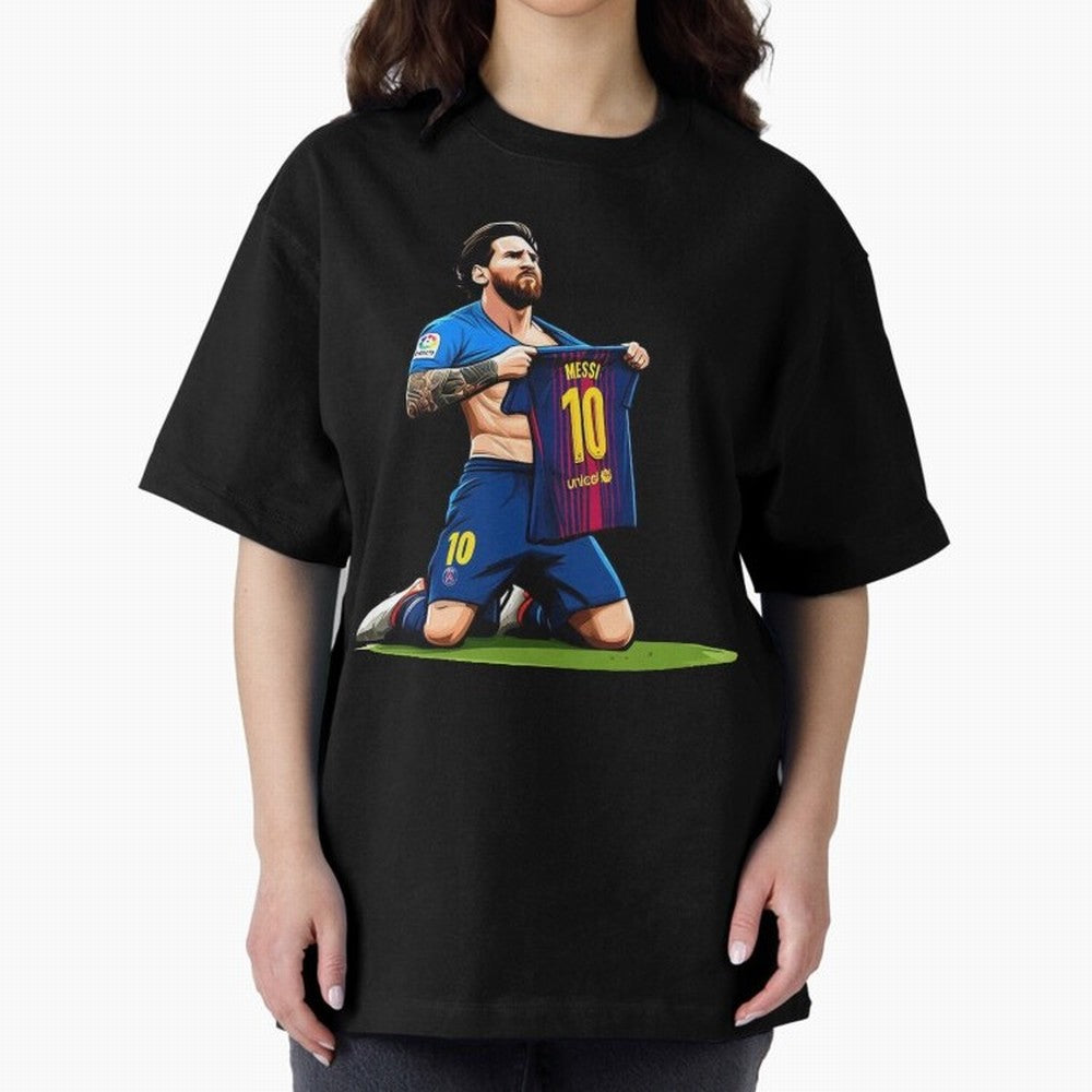 Lionel Messi's Barcelona T-Shirt 10 Classic T-Shirt Refresh FIFA World Cup 2026 Group Stage Spirit, with Germany, Cristiano Ronaldo, Haaland and CR7, Championship Spirit, Famous Goals, Roaring Crowds and International Football Unity; Ideal for