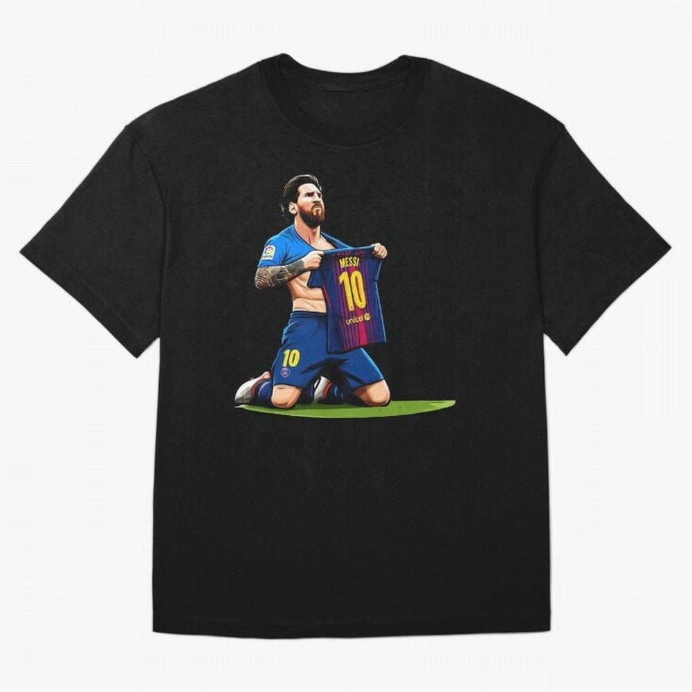Lionel Messi's Barcelona T-Shirt 10 Classic T-Shirt Refresh FIFA World Cup 2026 Group Stage Spirit, with Germany, Cristiano Ronaldo, Haaland and CR7, Championship Spirit, Famous Goals, Roaring Crowds and International Football Unity; Ideal for