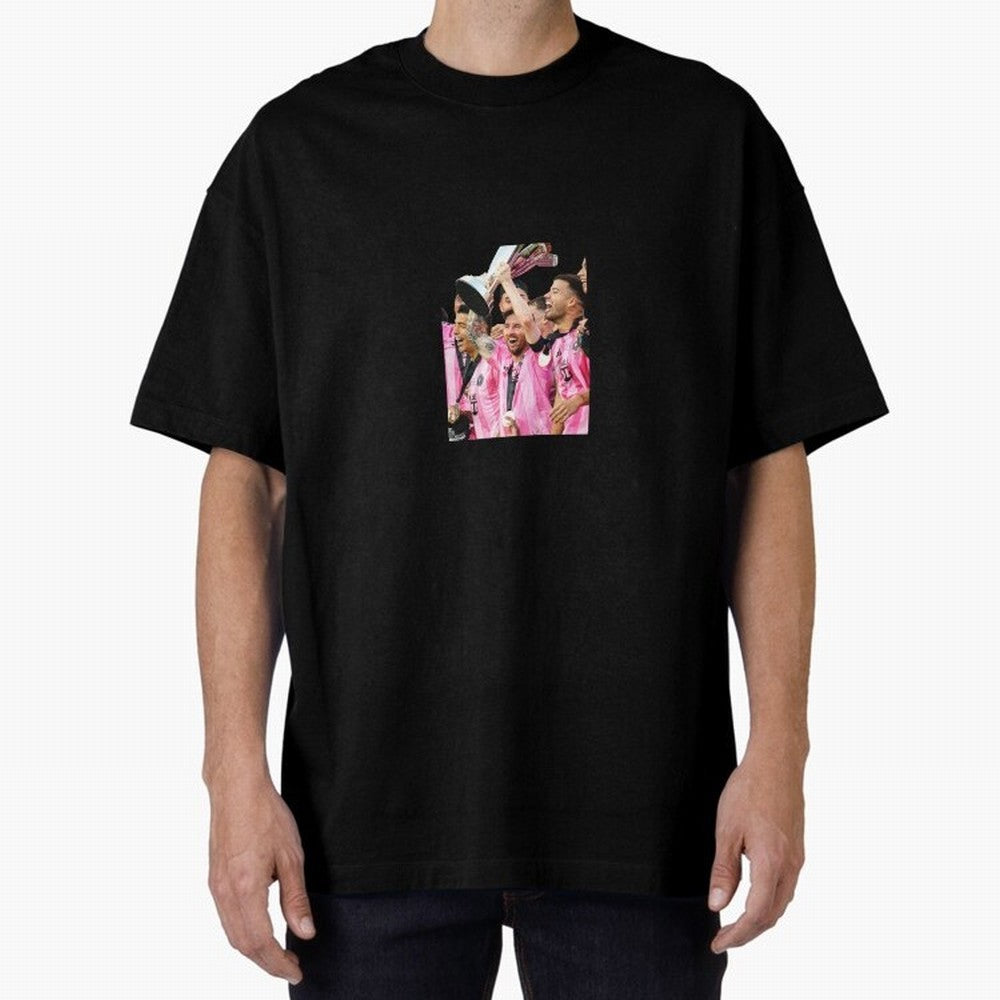 Inter Miami MLS Oversized T-Shirt Represent Football Lovers during Match Day Hype around FIFA World Cup 2026 USA Canada Mexico, Neymar, Brazil, Football Passion, Legendary Performances, Festival Vibes and Supporter Community; Perfect for Supporters