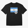 Flag of Argentina with a Football Oversized T-Shirt Celebrate Classic Football Spirit in FIFA World Cup 2026 Group Stage for Fans of Messi, CR7 and Mbappe and Spain, Bringing Fan Favorite Moments, National Team Passion, Big Match Drama and Soccer