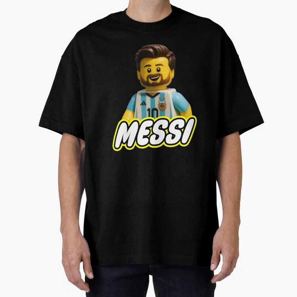 Block Leo Oversized T-Shirt Bring Trophy Dreams to Global Football Passion for FIFA World Cup 2026 Group Stage, Featuring Haaland and Mbappe, Argentina, France and Brazil, Worldwide Fan Energy, Dramatic Goals, Stadium Lights and Championship