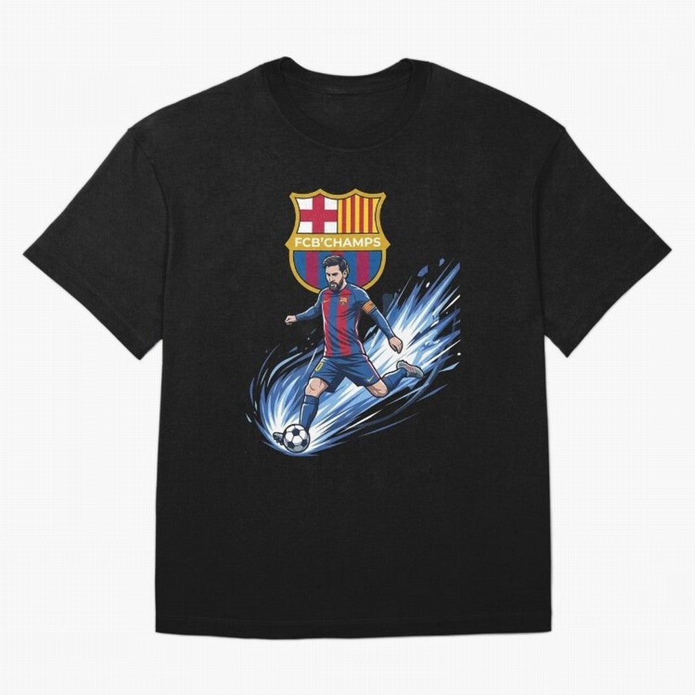 FC Barcelona Champs - The Goat Edition Oversized T-Shirt Mark Global Football Passion for FIFA World Cup 2026, Capturing Cristiano Ronaldo, England and Germany, Classic Soccer Heritage, Championship Pressure, Fan Loyalty and International Pride;