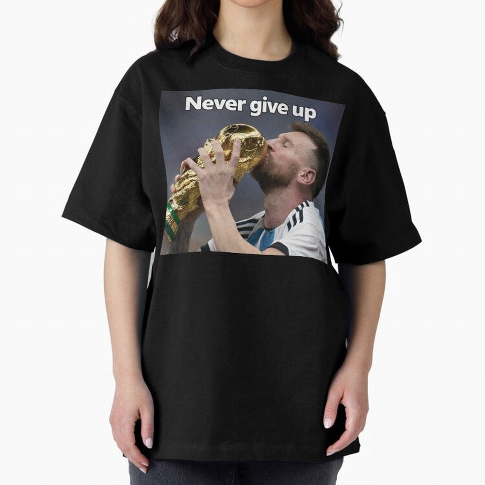 Messi Oversized T-Shirt Turn Every Weekend Toward FIFA World Cup 2026 for Fans of CR7 and Portugal, Spain and Germany, Bringing Soccer Culture, Superstar Moments, National Team Dreams and Competitive Fire; Great for Supporters Who Love Legendary