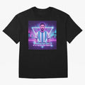 ?Argentina Football Legend Messi Cyberpunk Retro Futurist Design (Version 5) Classic T-Shirt Show Championship Spirit for FIFA World Cup 2026 USA Canada Mexico Centered on Messi and Cristiano Ronaldo, Netherlands Energy, Global Supporter Spirit,