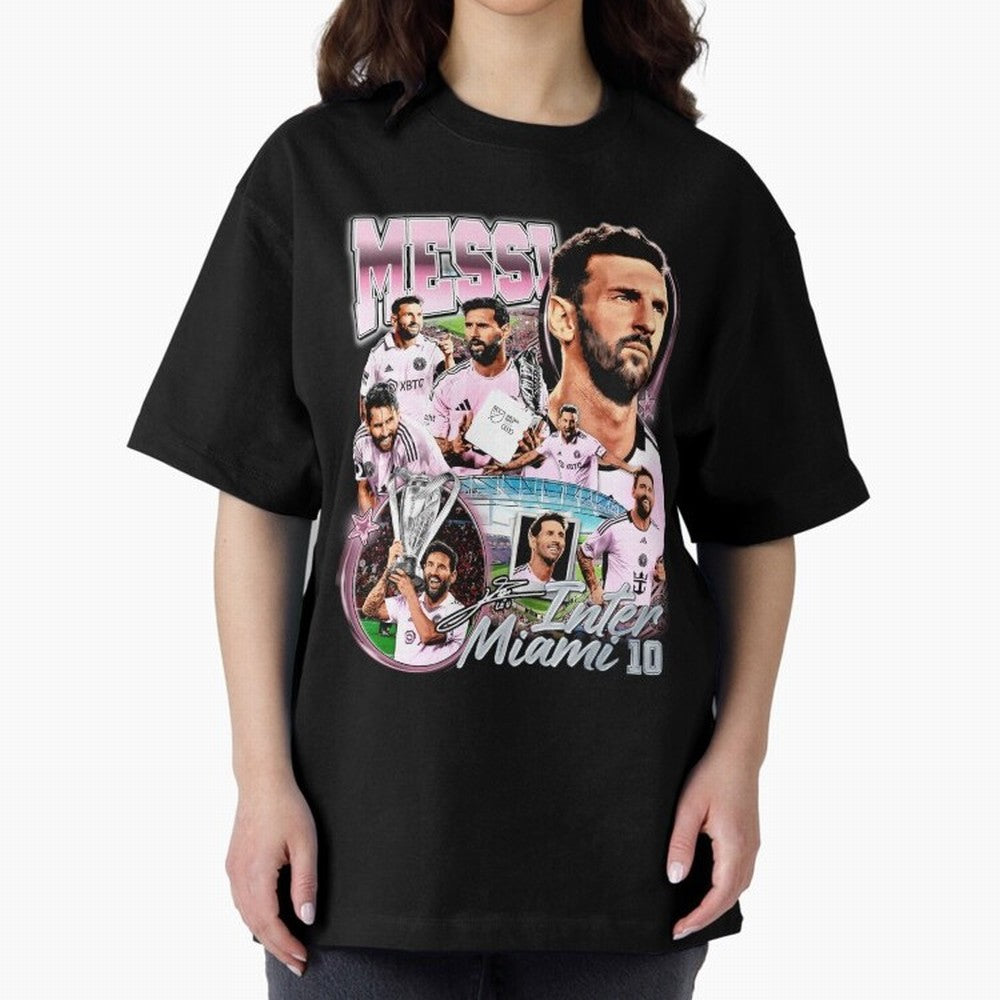Lionel Messi Inter Miami Retro Vintage bootleg rap tee Classic T-Shirt Keep the Legacy of FIFA World Cup 2026 Spirit, Celebrating Brazil, Neymar, Stadium Memories, Football Loyalty, International Chants and Championship Tradition; Perfect for