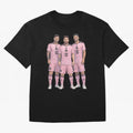 Messi, De Paul and Suarez Inter Miami artistic style ¨C MLS Soccer Oversized T-Shirt Capture FIFA World Cup 2026 USA Canada Mexico Spirit, Built around Netherlands, Messi and Cristiano Ronaldo, Football Passion, Legendary Performances, Festival