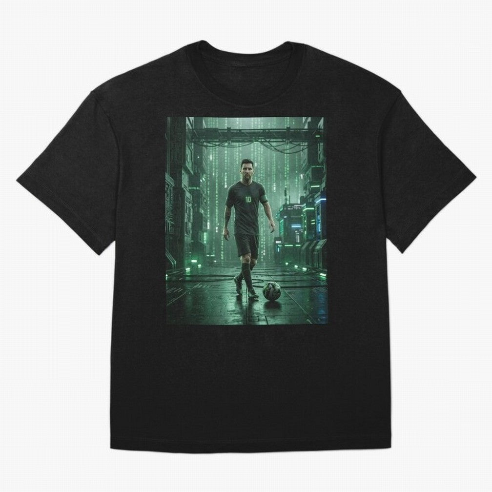 The Legend Lionel Messi Inside The Matrix Realm Classic T-Shirt Celebrate Rivalries and Pride in Global Football Passion for FIFA World Cup 2026, Filled with Messi, CR7 and Mbappe, England, France and Netherlands, Tournament Hype, Historic