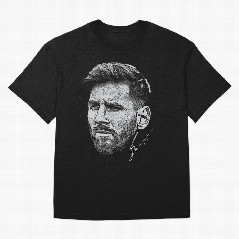 Lionel Messi Signed Boxy T-Shirt Support Global Football Passion for FIFA World Cup 2026, Driven by CR7, England and Germany, Supporter Pride, Iconic Celebrations, Legendary Names and Global Match Day Energy; Created for Match Day Parties, Soccer