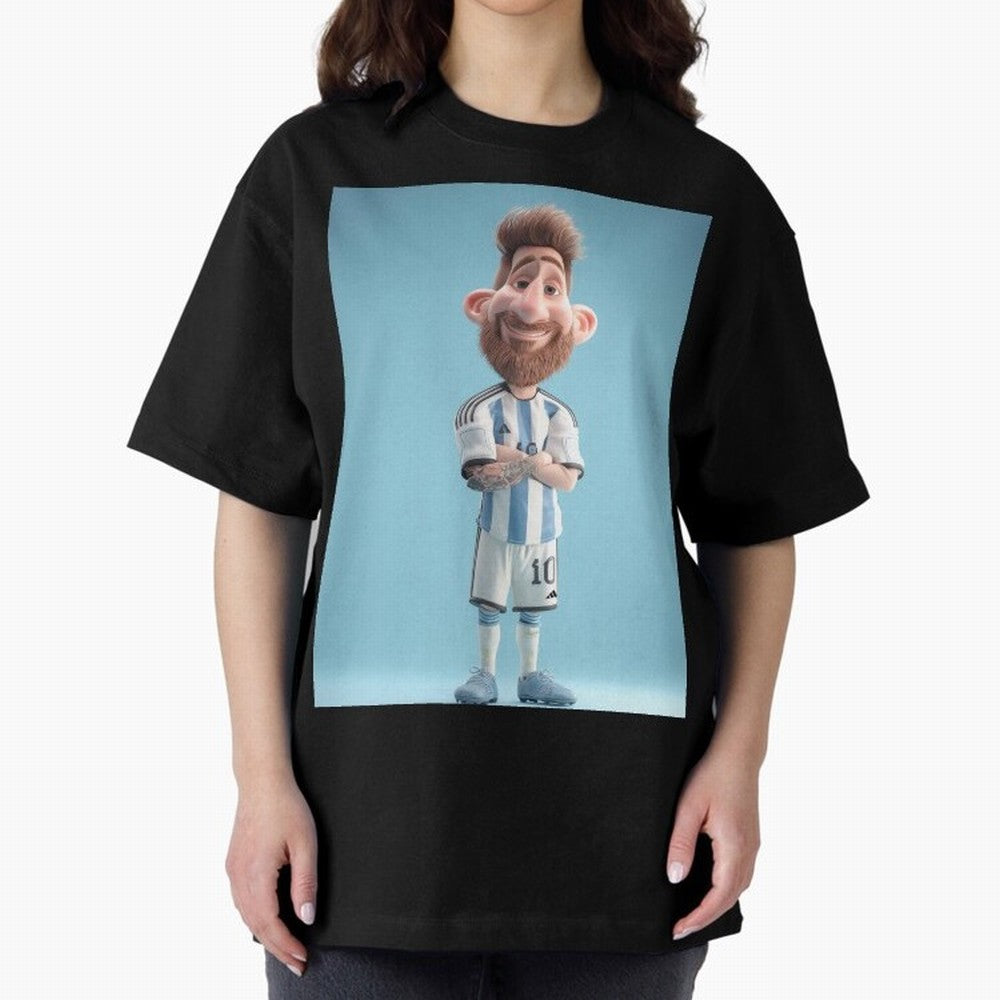 Lionel Messi Soccer Caricature Cartoon Football Legend Classic T-Shirt Fuel the Hype around Global Football Passion for FIFA World Cup 2026 Group Stage, Centered on Cristiano Ronaldo, Spain, Classic Soccer Heritage, Championship Pressure, Fan