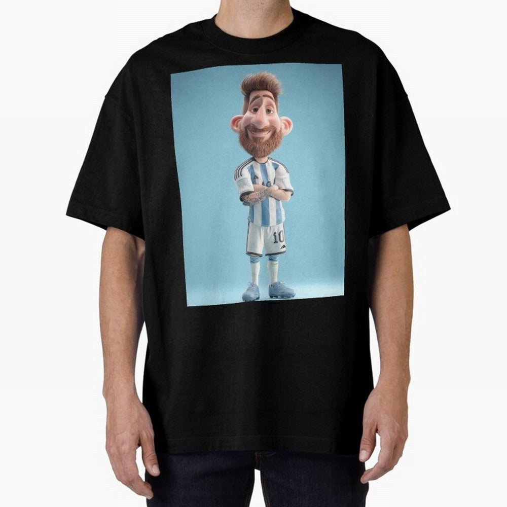 Lionel Messi Soccer Caricature Cartoon Football Legend Classic T-Shirt Fuel the Hype around Global Football Passion for FIFA World Cup 2026 Group Stage, Centered on Cristiano Ronaldo, Spain, Classic Soccer Heritage, Championship Pressure, Fan