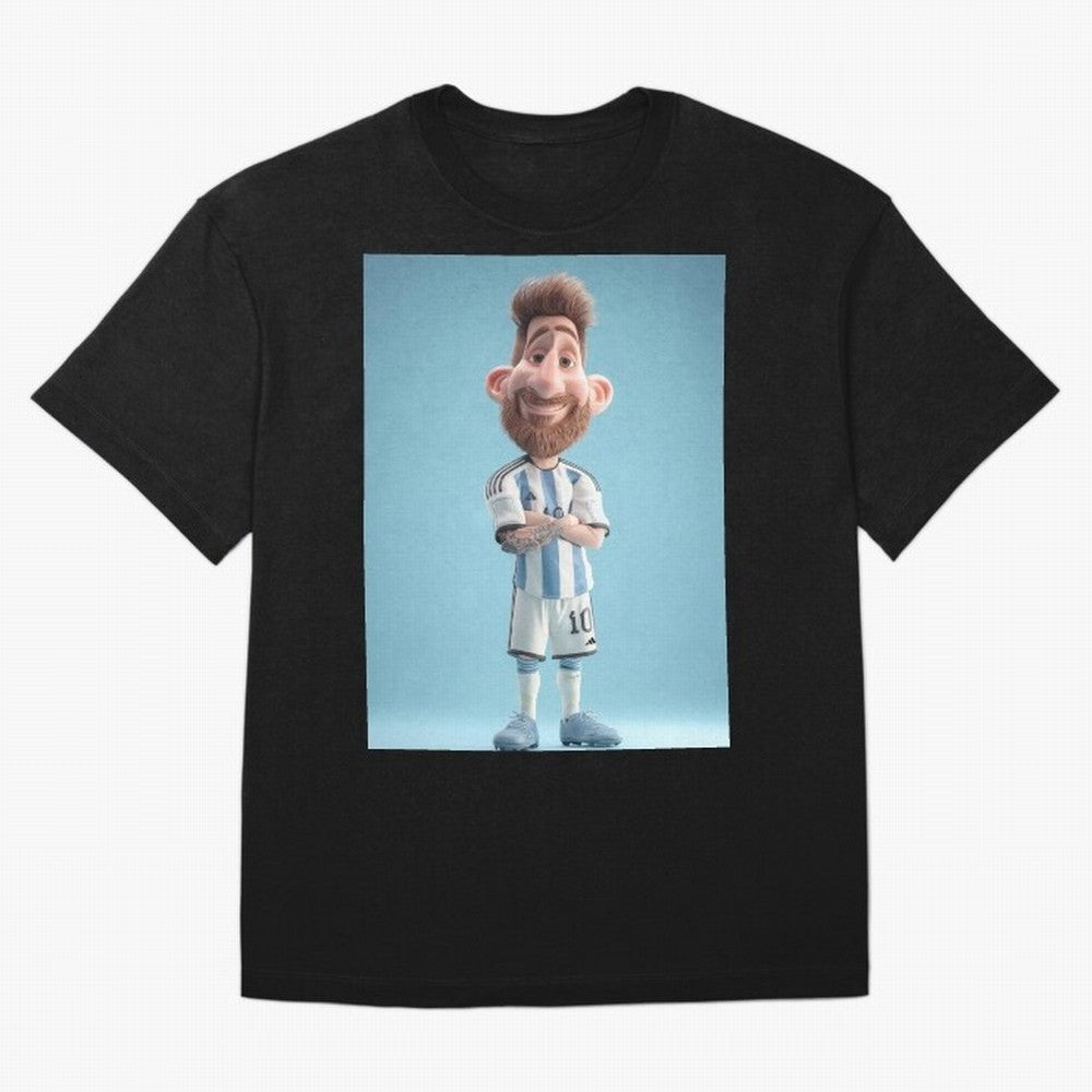 Lionel Messi Soccer Caricature Cartoon Football Legend Classic T-Shirt Fuel the Hype around Global Football Passion for FIFA World Cup 2026 Group Stage, Centered on Cristiano Ronaldo, Spain, Classic Soccer Heritage, Championship Pressure, Fan