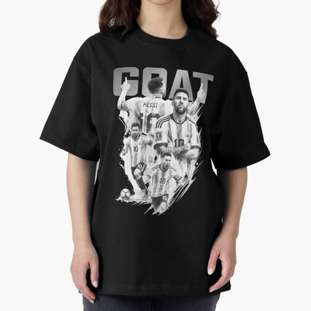 BLACK WHITE GOAT Lionel Messi watercolor illustration Classic T-Shirt Turn Football Passion into FIFA World Cup 2026 Spirit, Centered on Argentina, France and Brazil, Neymar, Global Supporter Spirit, Legendary Goals, National Colors and Tournament
