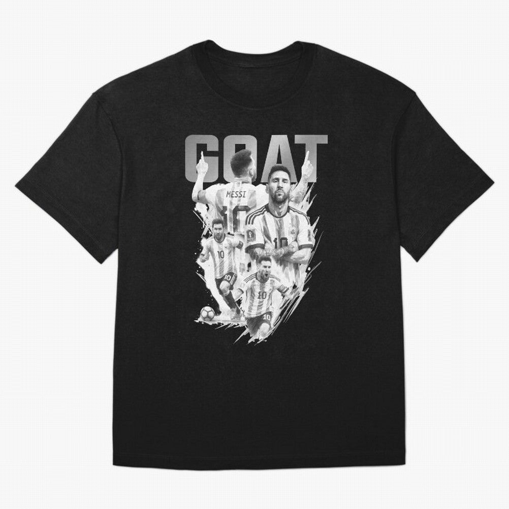 BLACK WHITE GOAT Lionel Messi watercolor illustration Classic T-Shirt Turn Football Passion into FIFA World Cup 2026 Spirit, Centered on Argentina, France and Brazil, Neymar, Global Supporter Spirit, Legendary Goals, National Colors and Tournament