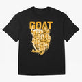 GOLD GOAT Lionel Messi watercolor illustration Oversized T-Shirt Represent Football Lovers during FIFA World Cup 2026 Made for CR7 and Messi, Brazil, Portugal and Argentina Energy, Football History, Final Match Energy, Crowd Noise and Once in a