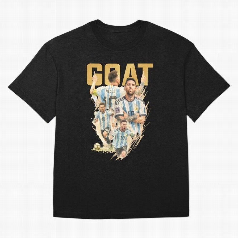 GOAT Lionel Messi watercolor illustration Oversized T-Shirt Turn Football Passion into Global Football Passion for FIFA World Cup 2026 Group Stage, Inspired by Mbappe and Neymar, Netherlands, Stadium Chants, National Pride, Trophy Dreams and