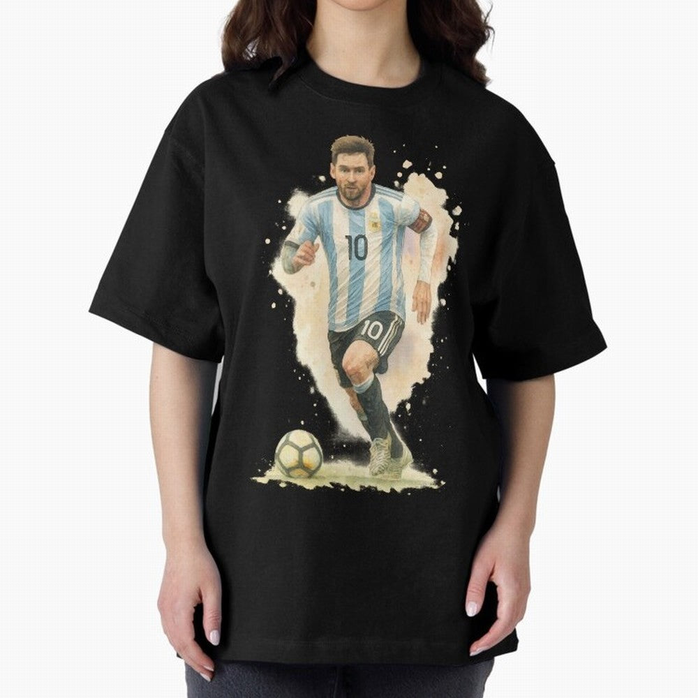 skills Lionel Messi watercolor illustration Classic T-Shirt Stand with FIFA World Cup 2026 Spirit, Driven by Germany, Messi, Retro Football Energy, Iconic Rivalries, Trophy Chase Drama and Stadium Atmosphere; Ideal for Fans Who Follow Messi,