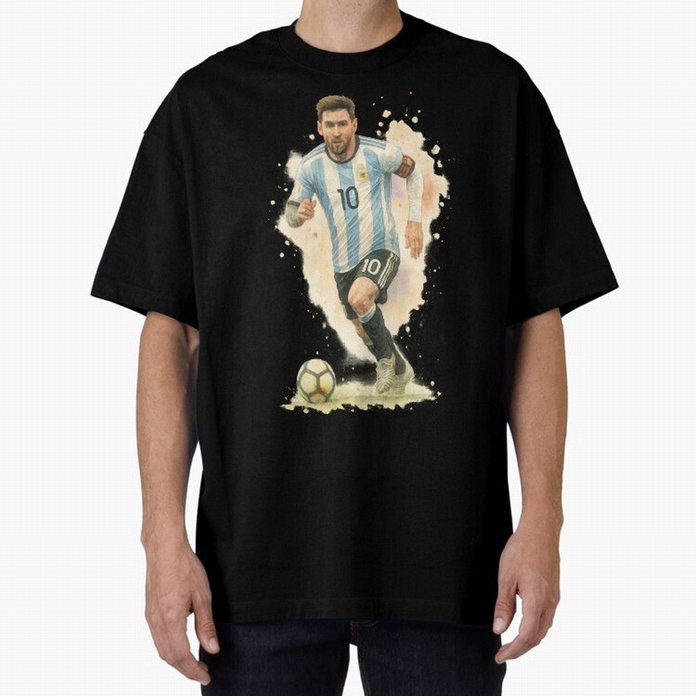 skills Lionel Messi watercolor illustration Classic T-Shirt Stand with FIFA World Cup 2026 Spirit, Driven by Germany, Messi, Retro Football Energy, Iconic Rivalries, Trophy Chase Drama and Stadium Atmosphere; Ideal for Fans Who Follow Messi,