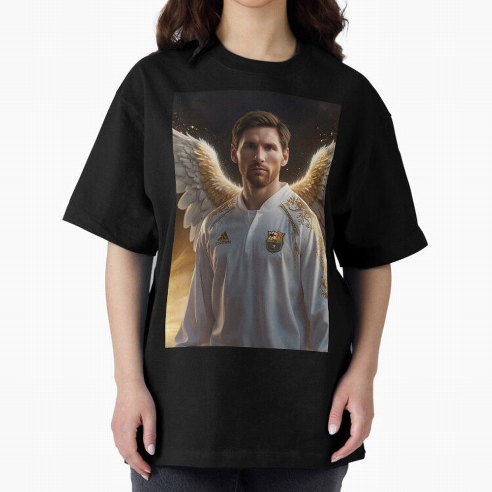 Lionel Messi An Ange Oversized T-Shirt Bring Global Football Passion for FIFA World Cup 2026, Featuring CR7, Brazil, Goal Celebration Energy, Supporter Heritage, Football Icons and Worldwide Tournament Joy; Made for Die Hard Supporters, Soccer