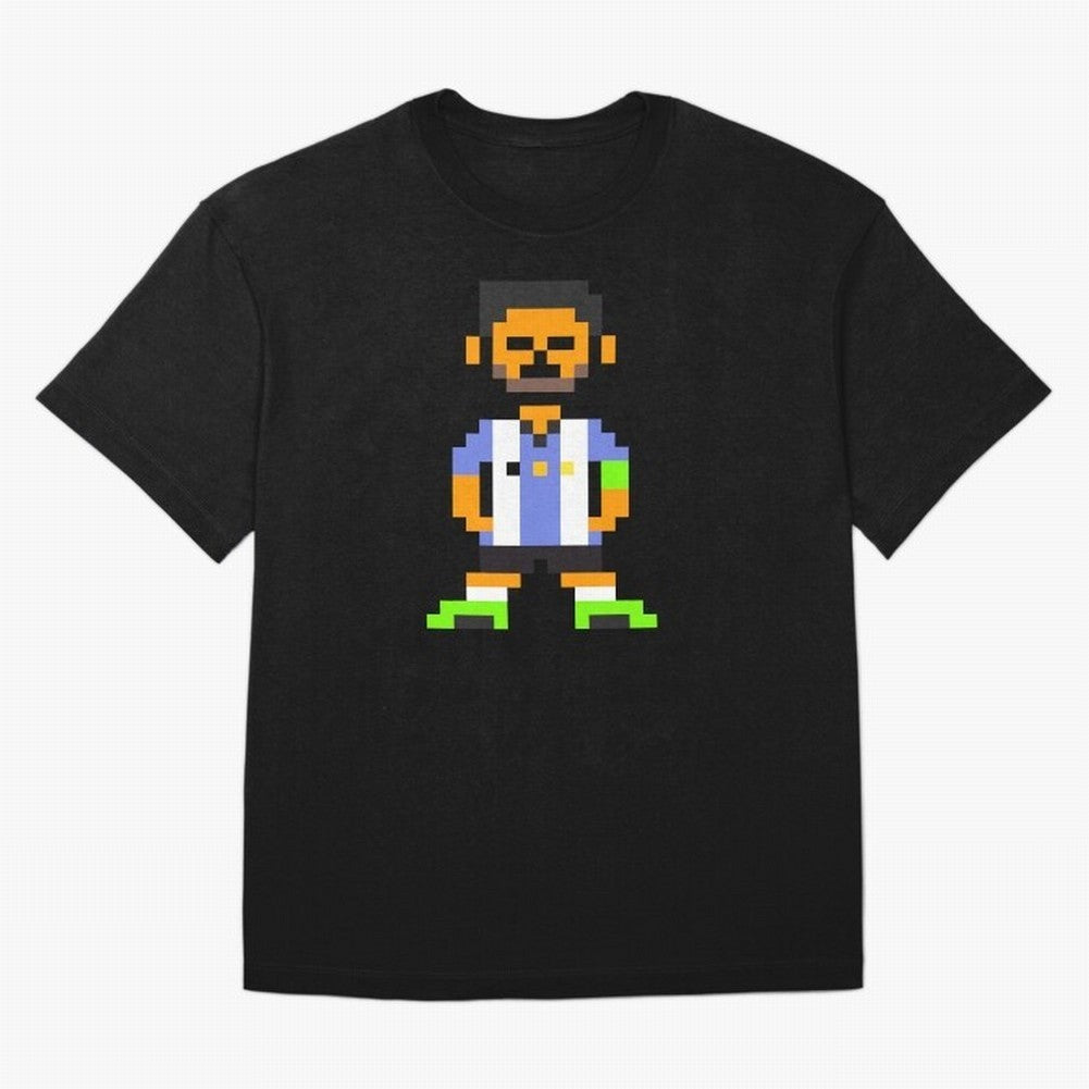 Pixel Pose Messi Oversized T-Shirt Carry National Pride through FIFA World Cup 2026 USA Canada Mexico Spirit, Filled with England and Germany, Messi, CR7 and Mbappe, Sports Nostalgia, International Competition, Famous Players and Unforgettable