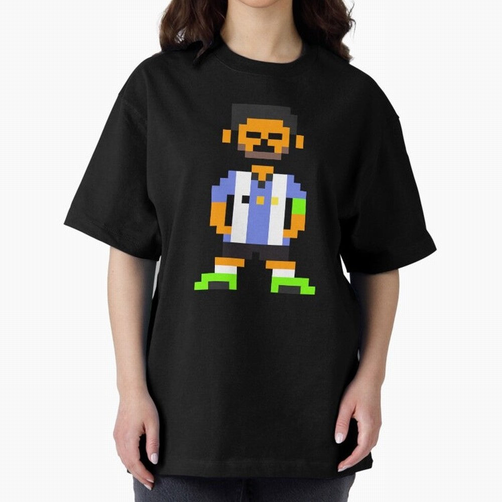 Pixel Pose Messi Oversized T-Shirt Carry National Pride through FIFA World Cup 2026 USA Canada Mexico Spirit, Filled with England and Germany, Messi, CR7 and Mbappe, Sports Nostalgia, International Competition, Famous Players and Unforgettable