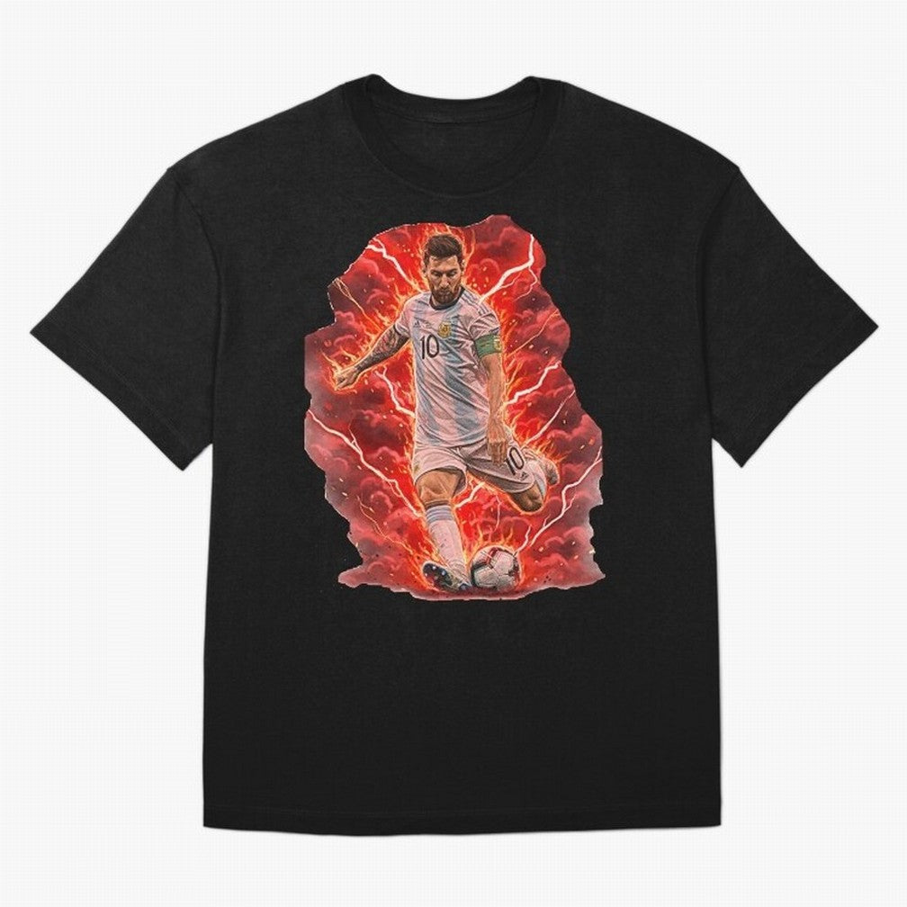 Messi Illustrated Style (HD) ¨C High Definition Design The Goat Unique Classic T-Shirt Celebrate the Biggest Stage of the FIFA World Cup 2026 USA Canada Mexico Journey through Mbappe and Neymar Highlights, Portugal Pride, Championship Spirit,