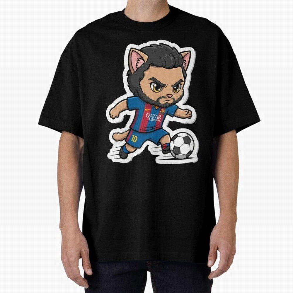 Fcb - Fc Barcelona | Cute Cat Messi with Jersey Barcelona Classic T-Shirt Follow Every Goal of Match Day Hype around FIFA World Cup 2026, CR7 and Messi, Argentina, Supporter Pride, Iconic Celebrations, Legendary Names and Global Match Day Energy;