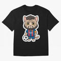 Fcb - Fc Barcelona | Cute Cat Messi with Jersey Barcelona Classic T-Shirt Celebrate Classic Football Spirit in FIFA World Cup 2026 Built around Cristiano Ronaldo, Argentina and Brazil Energy, Vintage Soccer Flavor, Modern Football Stars, National